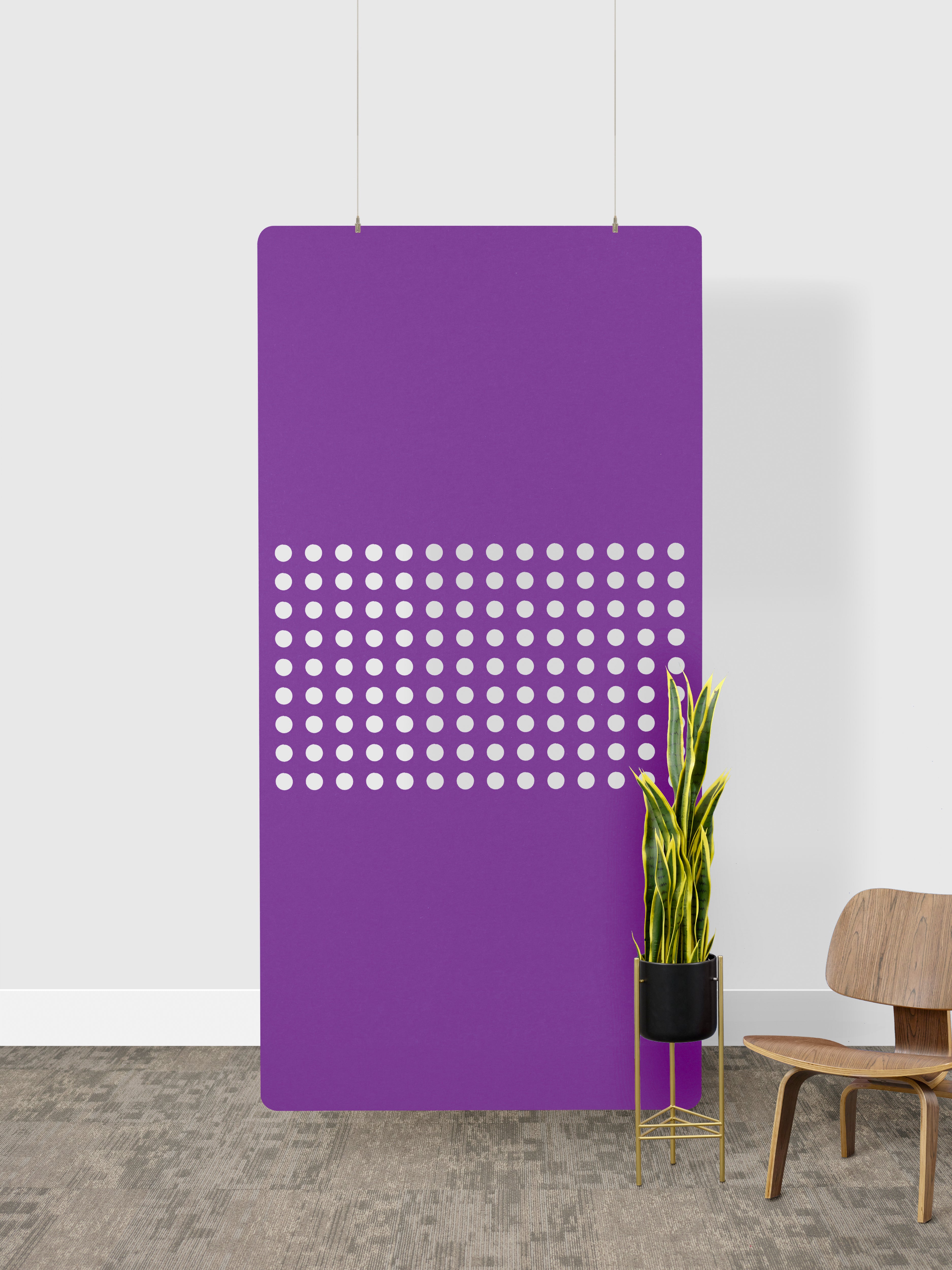 Lavender Dots Partition