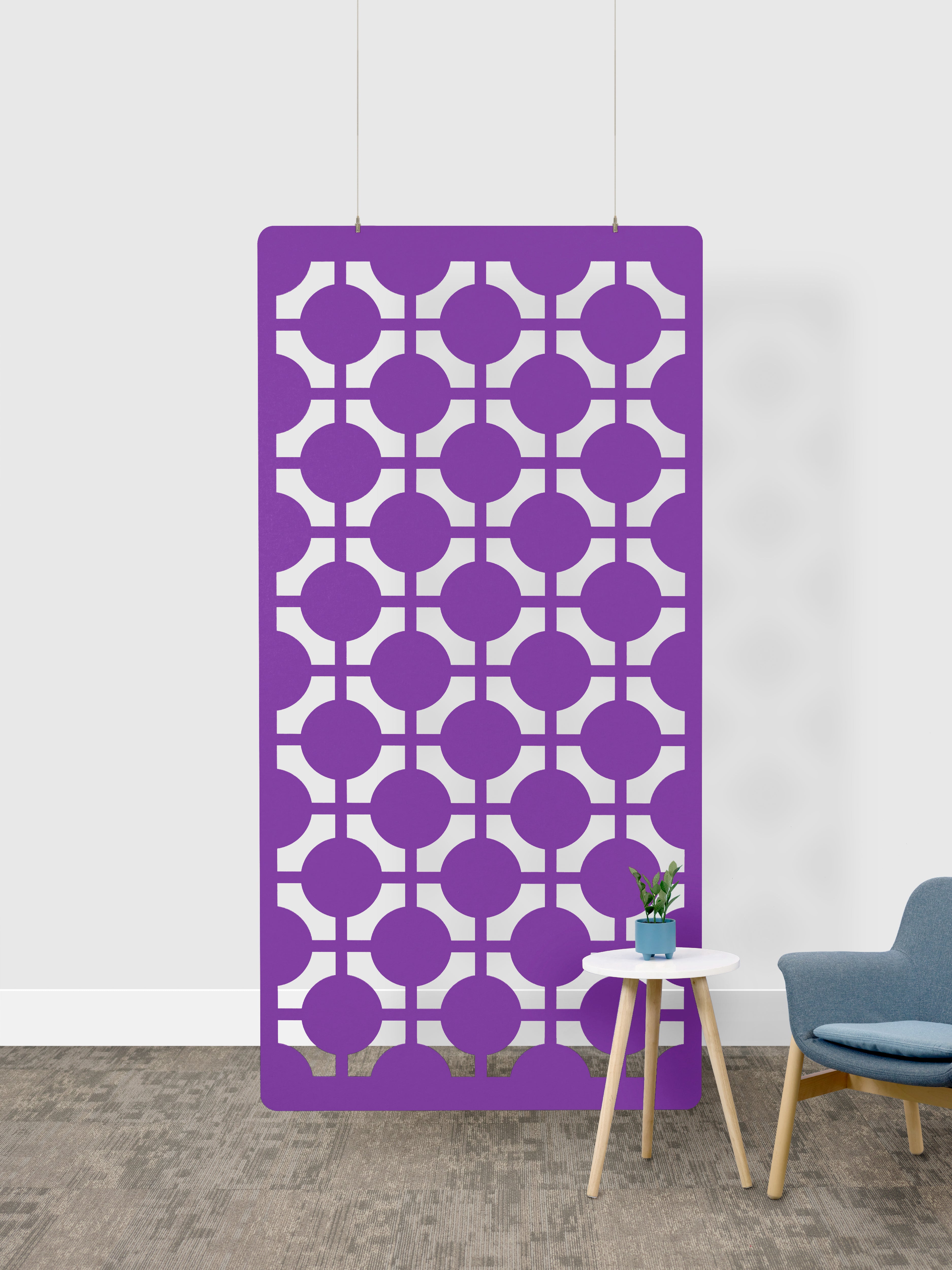 Lavender Trellis Partition