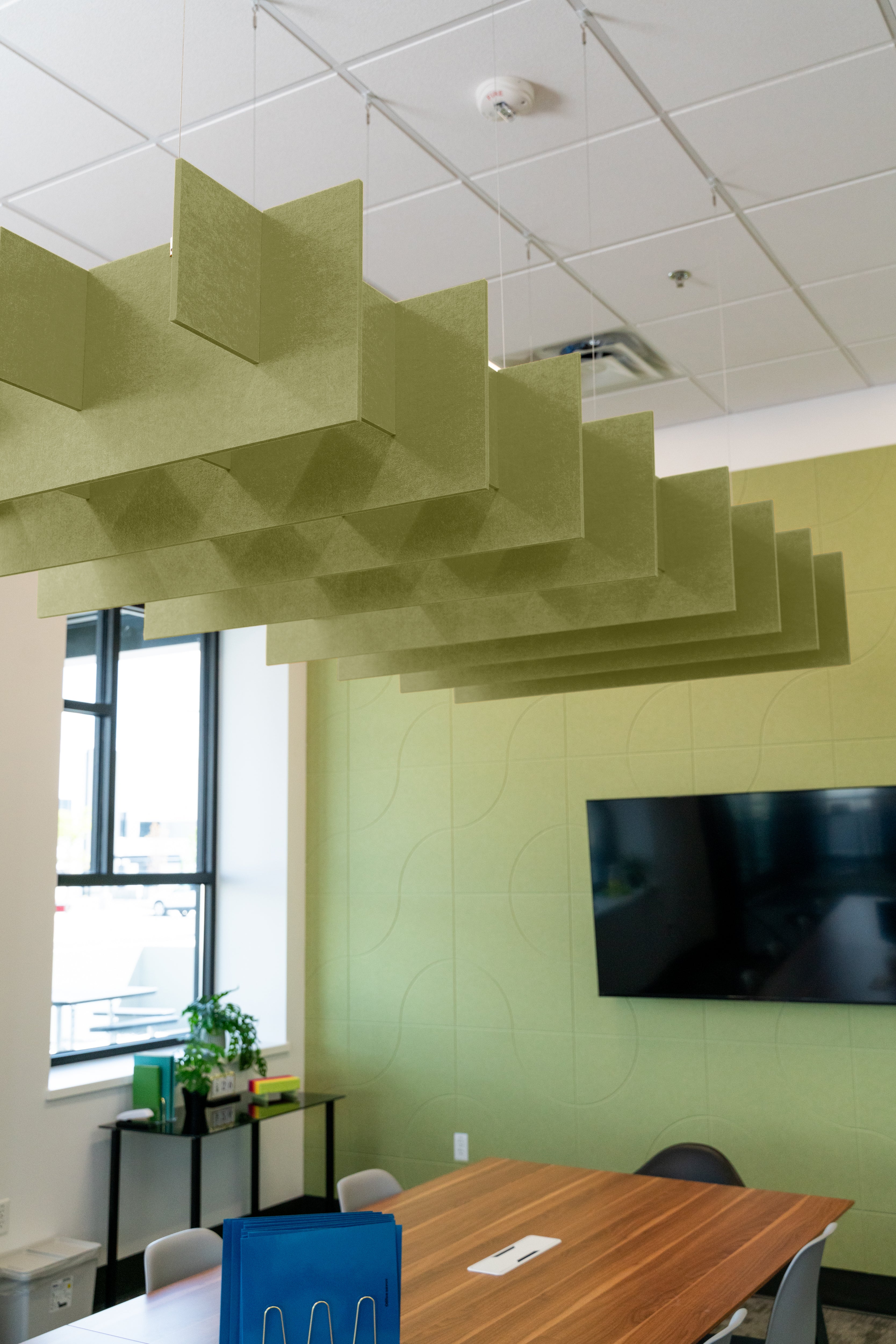 Aloe Grid Ceiling Cloud Baffle