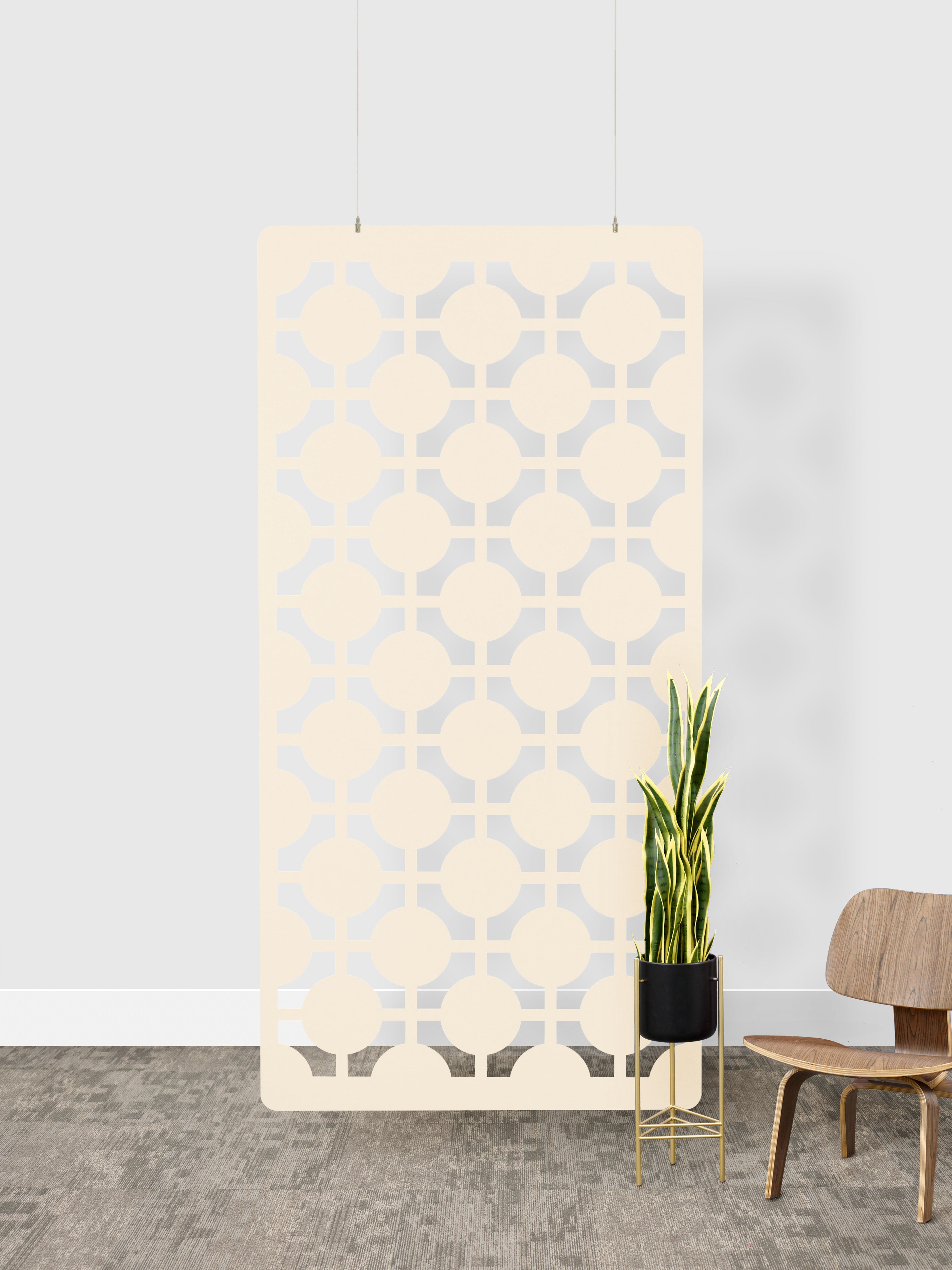 Ivory Trellis Partition